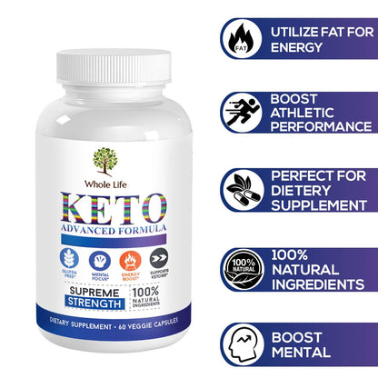 WHOLE LIFE Keto Advanced Formula Diet BHB Pills - Ketogenic All Natural, Support WHOLE LIFEBuy Supplements Australia