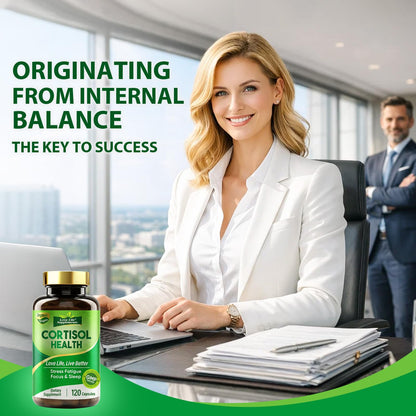 Cortisol Supplements for Women/Men, Advanced Stress & Cortisol Support with Ashwagandha & Rhodiola Rosea, Promotes Relaxation, Mood, Focus, and Restful Sleep for Men and Women, 120 Capsules Love Life SupplementsBuy Supplements Australia