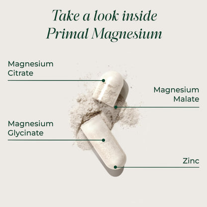 Magnesium Supplement Complex 310mg by Primal Harvest with Magnesium Glycinate, Citrate, Malate, and Zinc 120 Capsules Primal Harvest canada supplements