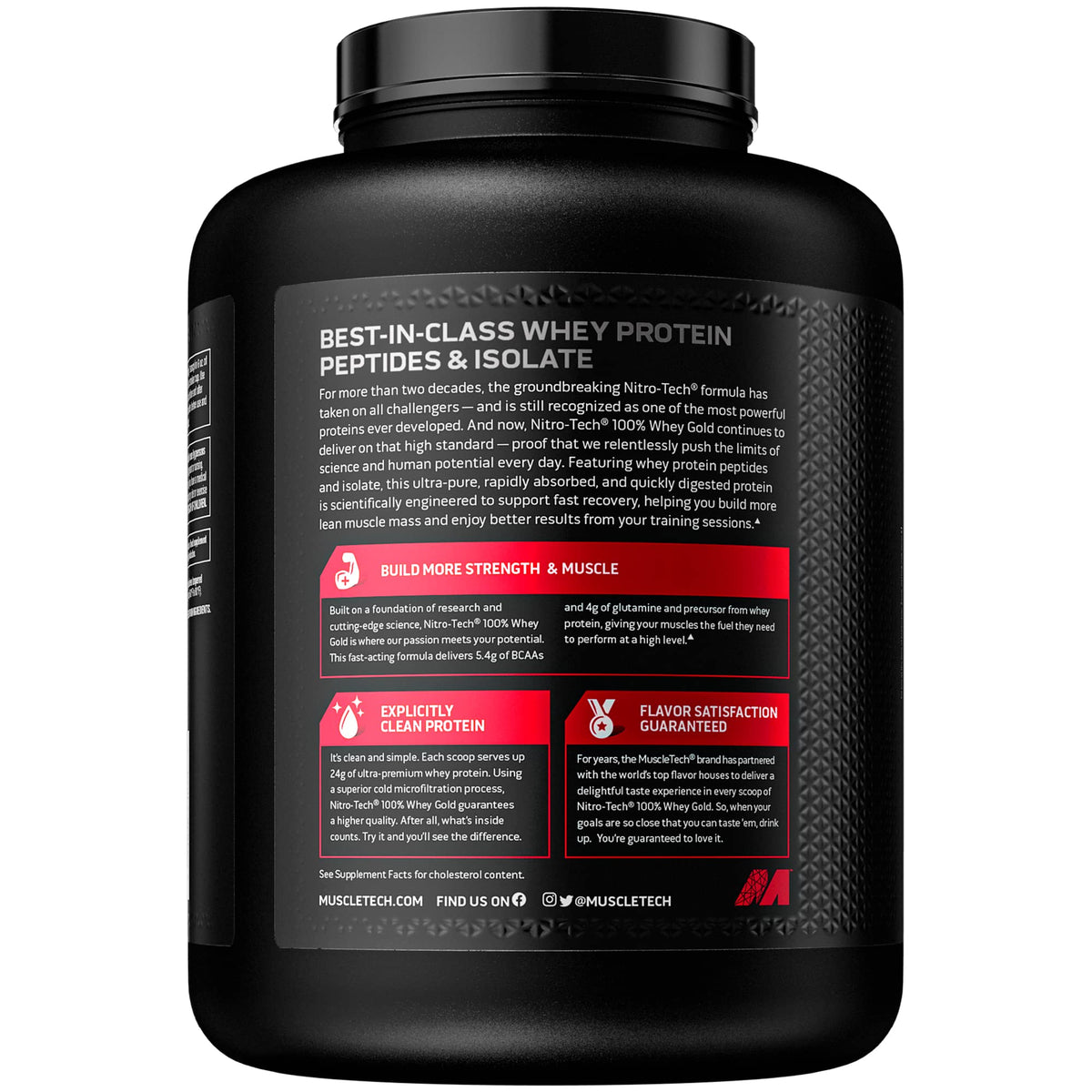 Whey Protein Powder MuscleTech Nitro-Tech Whey Gold Protein Powder Whey Protein MuscleTechBuy Supplements Australia