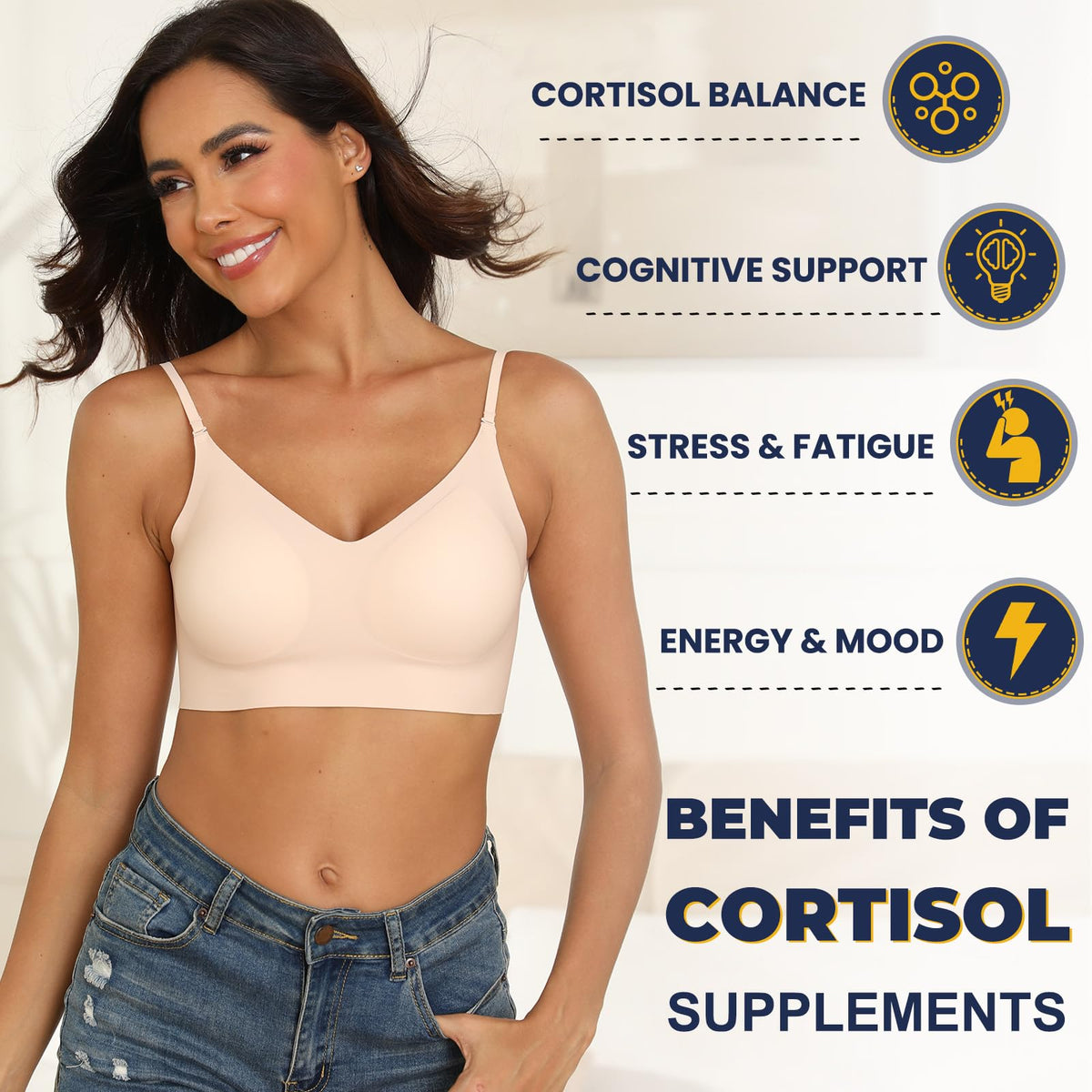 Totaria Cortisol Supplement with Ashwagandha,Magnesium,Rhodiola Rosea,L Theanine,Hormone Balance for Women 120 Vegan Capsules (Pack of 1) TotariaBuy Supplements Australia