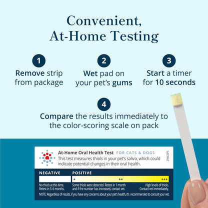 Petivity At-Home Oral Health Test for Cats & Dogs — 10-Second Dental Check Kit by Purina — Simple Saliva Swab to Detect Bad Breath & Gum Issues - (Pack of 1) petivityBuy Supplements Australia