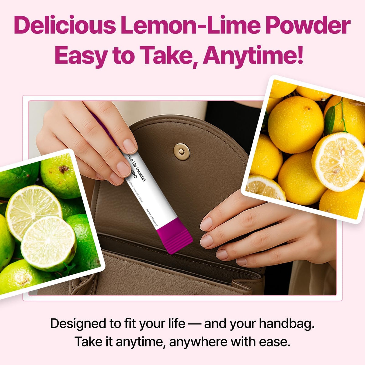 Dr.GET IT Balance Up Inositol 40:1 Myo & D-Chiro with Folate & Choline – Hormone Balance & Reproductive Health Support for Women – Lemon Lime Stick Powder, 30 Servings Dr.GET ITBuy Supplements Australia