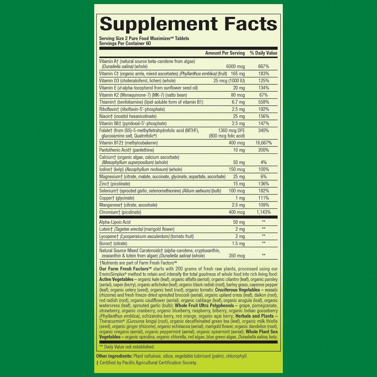Natural Factors Whole Earth & Sea Women's 50+ Multivitamin & Mineral - Daily Multivitamin with Calcium, Selenium & More Natural Factors