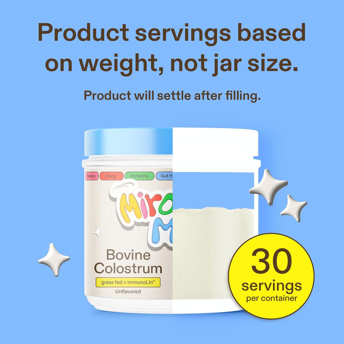 Colostrum Supplement for Gut Health, Hair Growth, Beauty and Immune Support Miracle MooBuy Supplements Australia