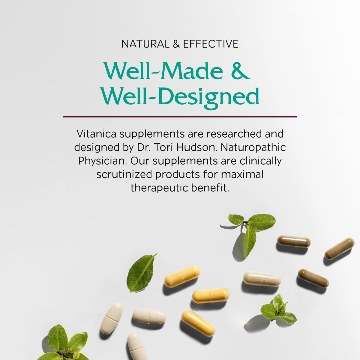 Vitanica FemRebalance, Hormone Balance Support for Women, Vegan, 60 Capsules VitanicaBuy Supplements Australia