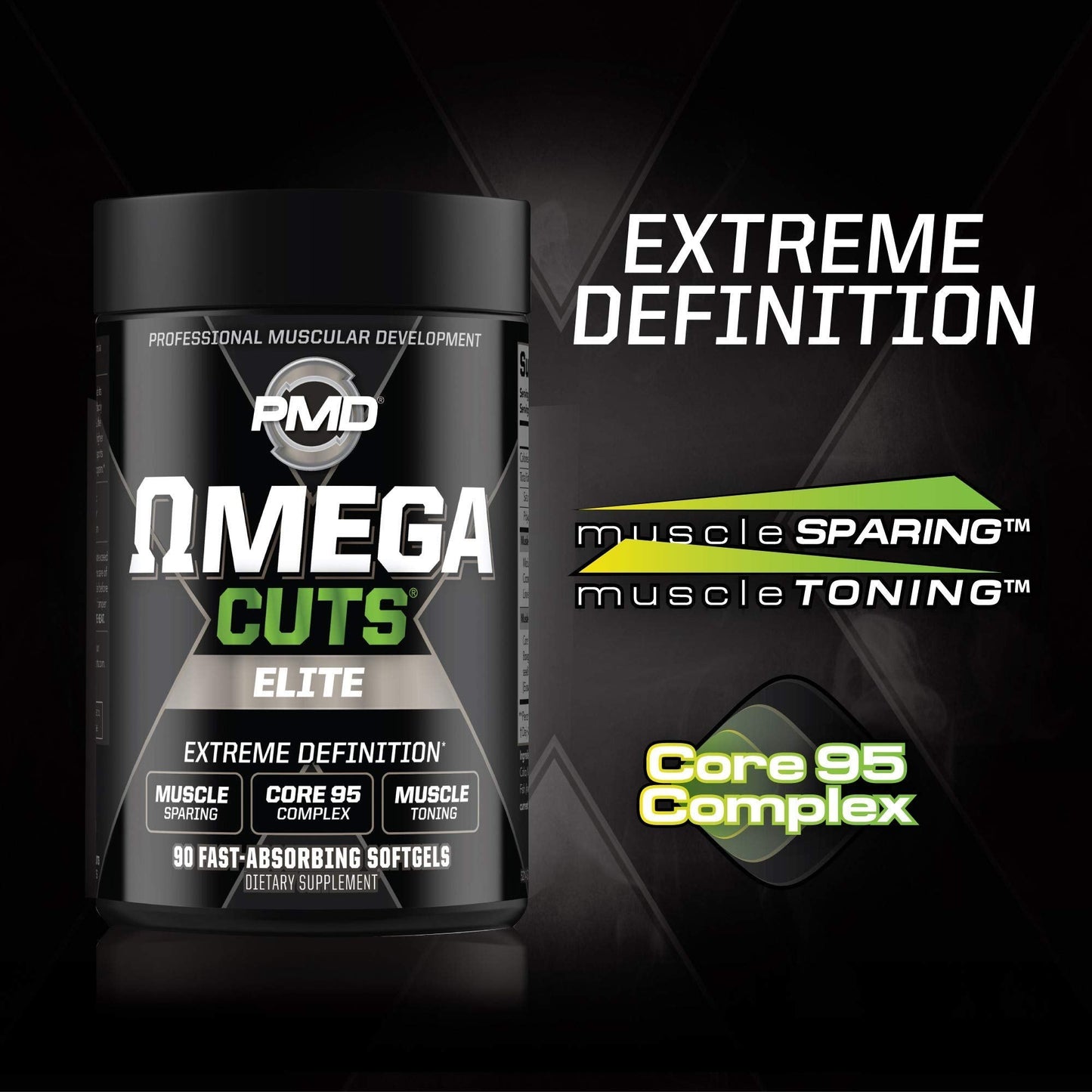 PMD Sports Ultra Pump Fuel Insanity - Pre Workout - Grape Gusher (30 Servings) Sports Omega Cuts Elite Thermogenic Fat Burner (90 Softgels)