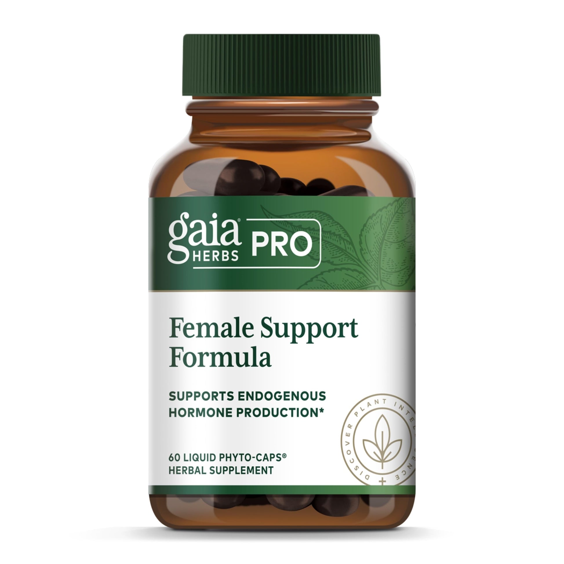 GAIA HERBS PRO Female Support Formula - Supports Healthy PMS & Menopause Fluctuations with Alfalfa Leaf, Black Cohosh Root Extract, Dandelion Root & More* - Vegan - 60 Liquid Phyto-Caps (60 Servings) Gaia Herbs PROBuy Supplements Australia