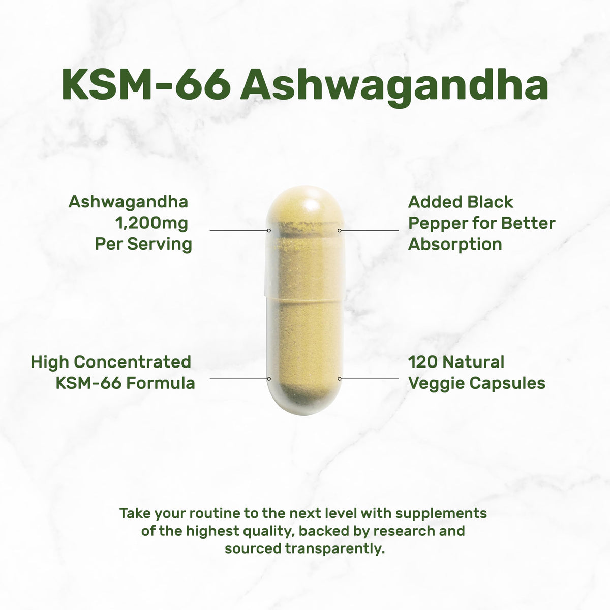 KSM 66 Ashwagandha 1,200mg with Black Pepper, 120 Veggie Capsules – Extra Strength Root Extract – High Absorption – Adaptogenic Supplements for Relaxation, Energy, & Brain Health – Non-GMO DEAL SUPPLEMENTBuy Supplements Australia