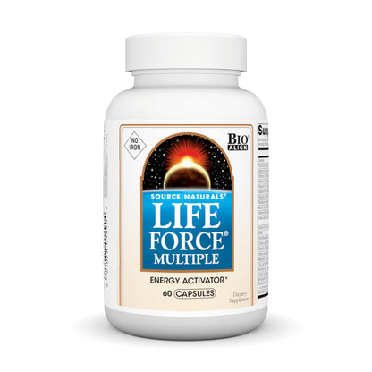 Source Naturals Life Force Multiple Iron Free Daily Multivitamin High Potency Essential Vitamins, Minerals, Antioxidants & Nutrients - Energy & Immune Boost* - 60 Capsules Source NaturalsBuy Supplements Australia