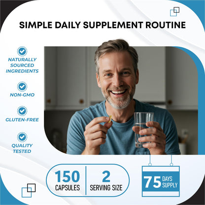 GUDOMET CORTISOL Wellness Magnesium Ashwagandha L-Theanine Phosphatidylserine Rhodiola Rosea Passionflower Lavender Chamomile -150 Capsules GUDOMETBuy Supplements Australia