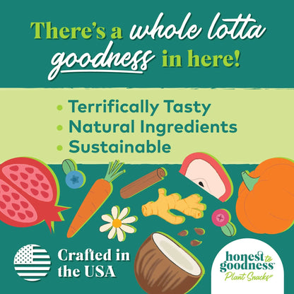 Honest to Goodness Plant Snacks Dog Treats, Enriched with Omega 3s & Postbiotics, 8oz Variety Pack, 6 Bags Honest to GoodnessBuy Supplements Australia