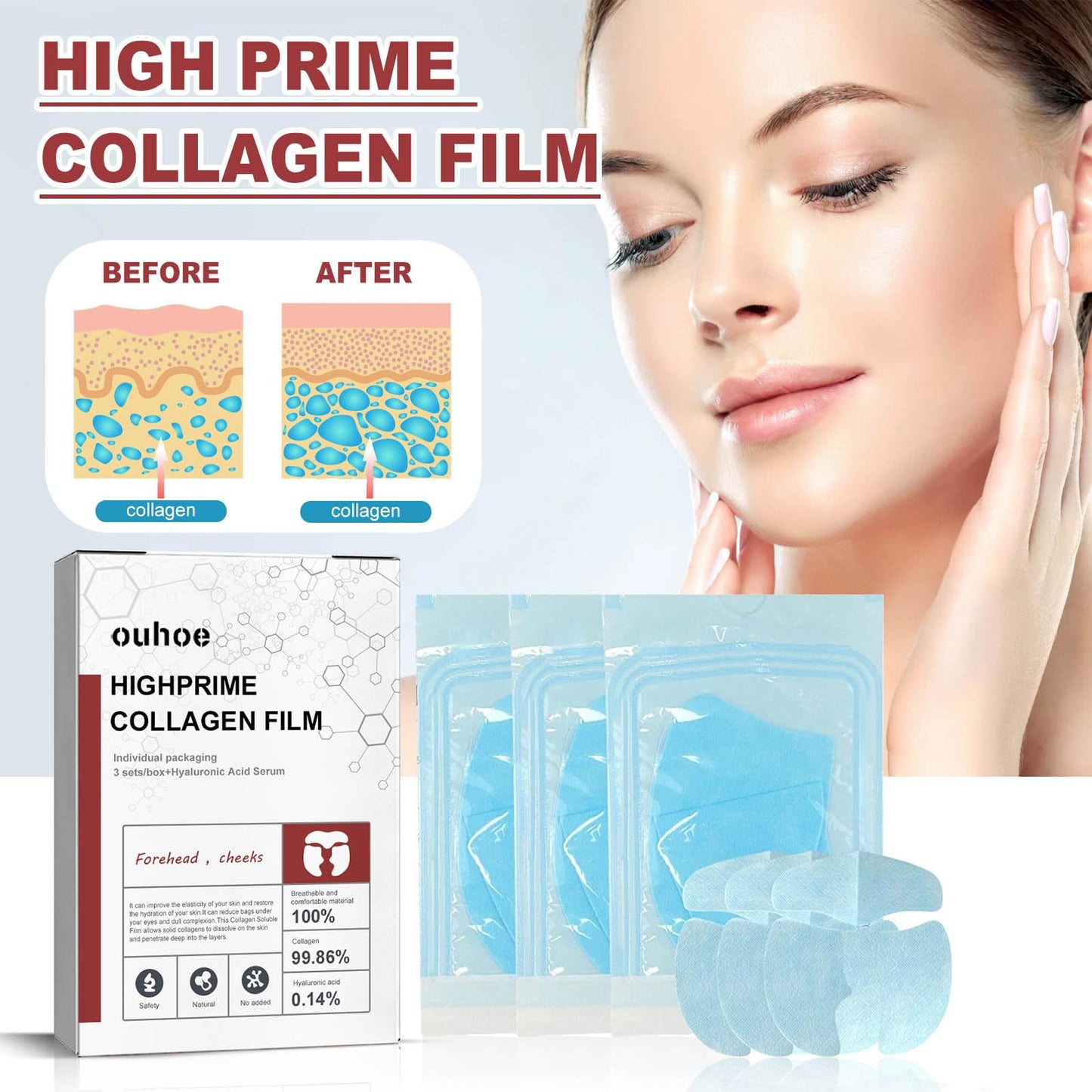 Melting Collagen Film, Peptide Collagen Film, Soluble Collagen Supplement Film With Hydrolysed Collagen OrgrulBuy Supplements Australia