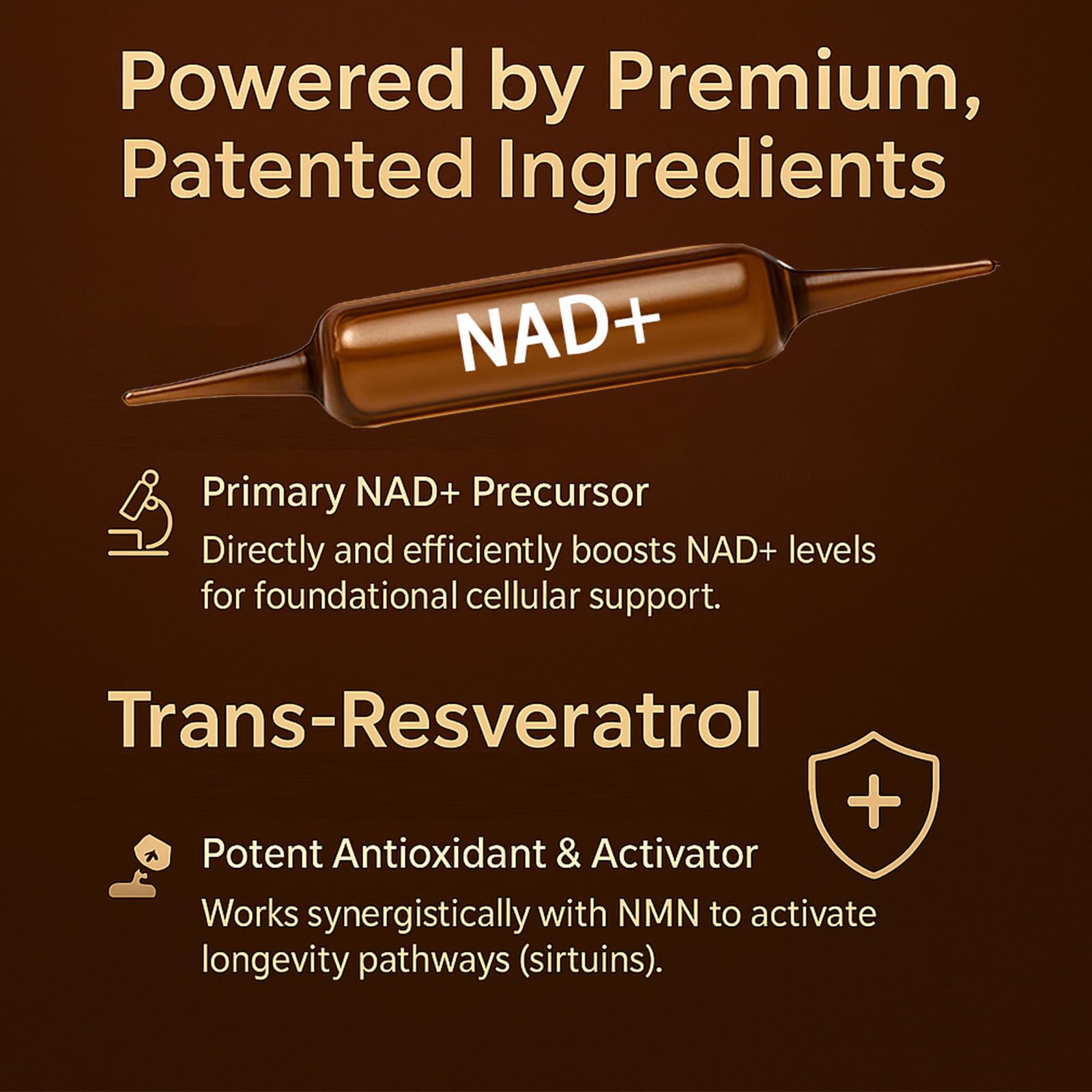 NAD Advanced Cellular Renewal - 1200mg NAD Supplement for Skin Aging Support Energy & Focus - 10 Vials (1) ARSYCHLLBuy Supplements Australia