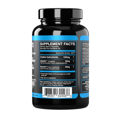 eFlow Creatine Capsules, HCL Creatine Pills - Creatine Supplement for Men & Women, Muscle Builder, Endurance, Strength, with AstraGin and Senactiv (1500mg, 90 Capsules) eFlow NutritionBuy Supplements Australia