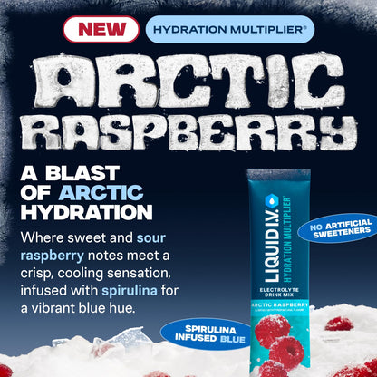 Liquid I.V.® Hydration Multiplier - Arctic Raspberry | Electrolyte Powder Drink Mix | 1 Pack (16 Servings) Liquid I.V.Buy Supplements Australia