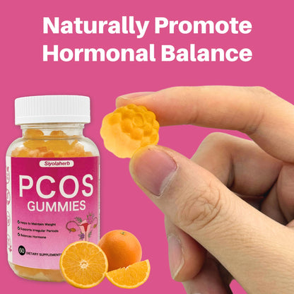 PCOS Vitamins Gummies for Women Hormone Balance & PCOS Relief & Fertility Support, 60 Ovarian Support Vitamins with Inositol for Healthy Menstrual Cycle, Inositol Gummies for Hirsutism and Acne SiyolaherbBuy Supplements Australia