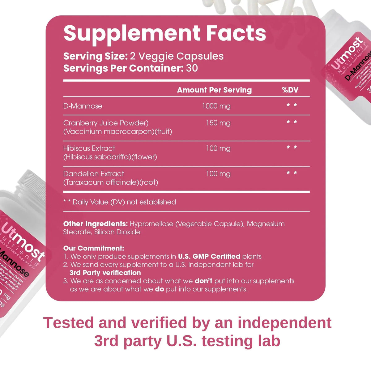 Utmost Nutrients Urinary Defense D-Mannose Supplement - Urinary Health for Women - Optimized Clinical Strength Formula Cleanses, Flushes and Rebuilds The Urinary System Utmost NutrientsBuy Supplements Australia