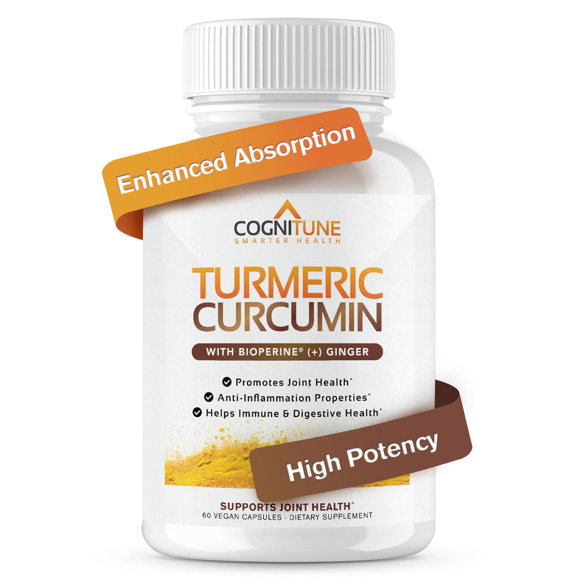 Organic Turmeric & Ginger Capsules - Turmeric Curcumin with Ginger & BioPerine, 95% Curcuminoids - Joint, Digestion, Immunity Support, Black Pepper Extract for Increased Absorption CogniTuneBuy Supplements Australia