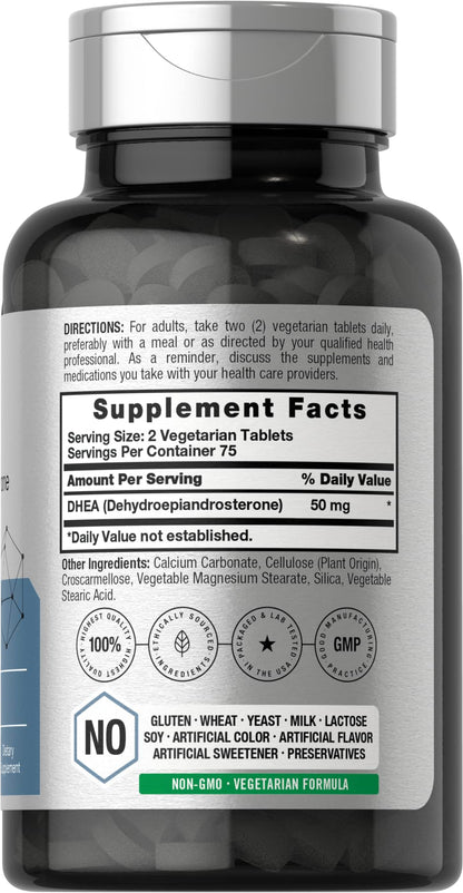 DHEA 50mg 150 Tablets | Non-GMO, Gluten Free Supplement | by Horbaach HorbäachBuy Supplements Australia