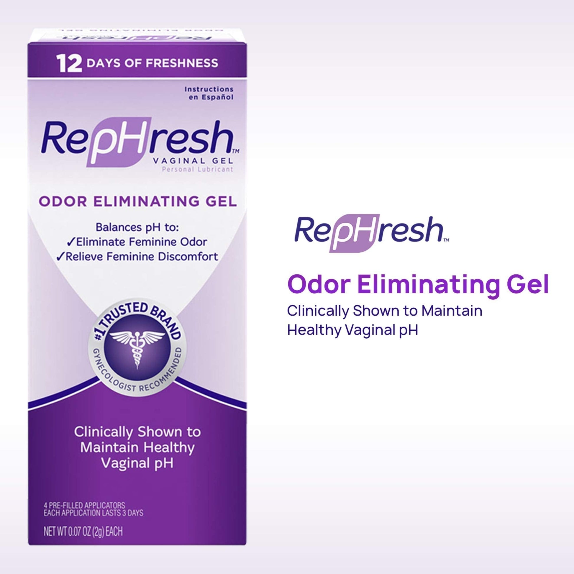 RepHresh Odor Eliminating Vaginal Gel, 4ct (0.07oz) RepHreshBuy Supplements Australia