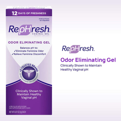 RepHresh Odor Eliminating Vaginal Gel, 4ct (0.07oz) RepHreshBuy Supplements Australia