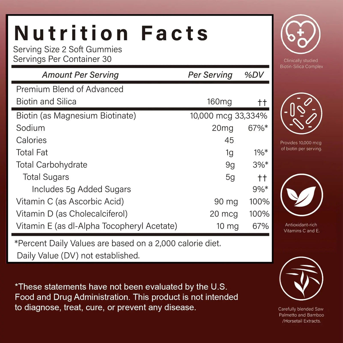 GENGGUI Hair Growth Gummies for Women - Hair Vitamins with Biotin & Silica for Faster Growth - Hair Growth Accelerator Supplement GENGGUIBuy Supplements Australia