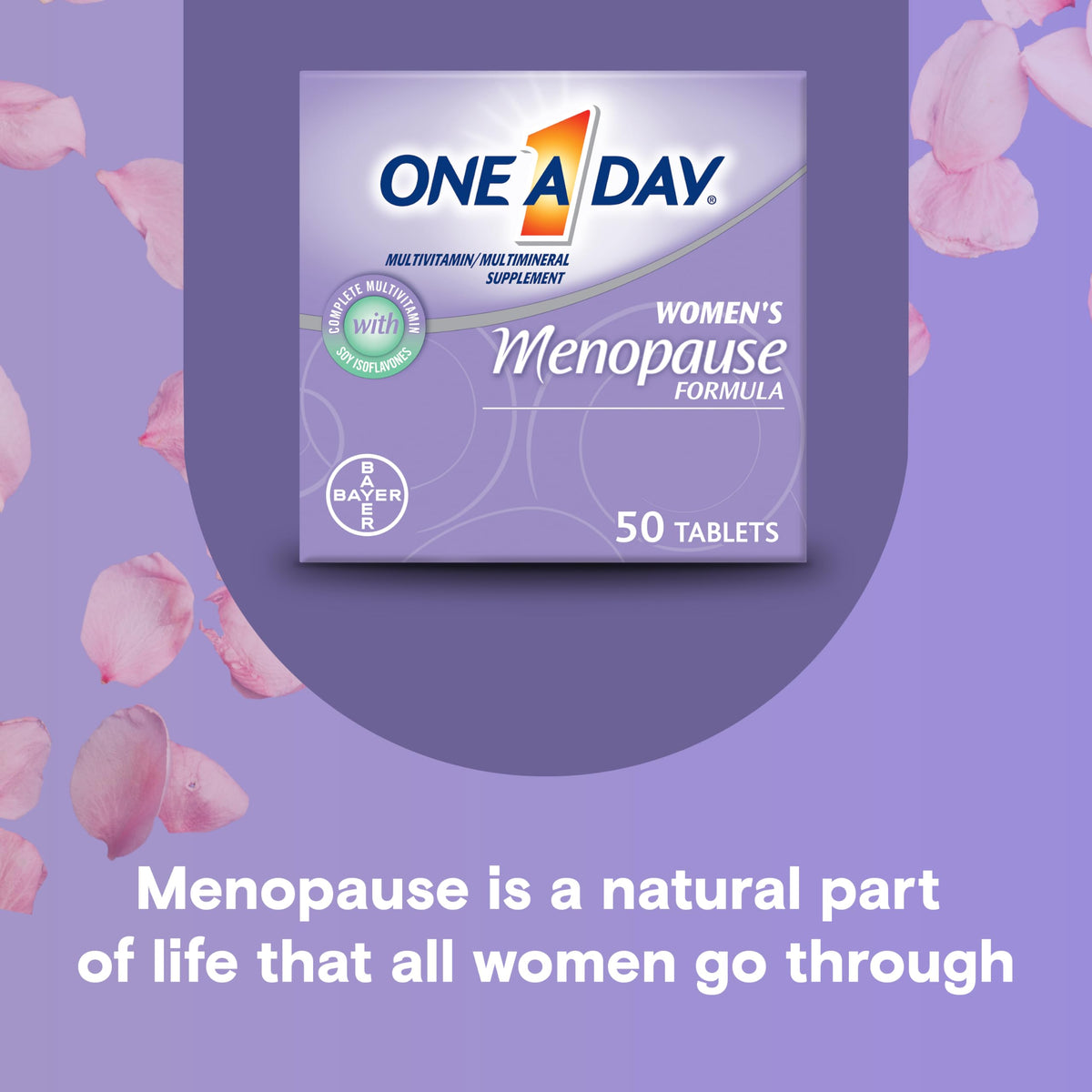 One A Day Women's Menopause Multivitamin with Vitamin A, Vitamin C, Vitamin D, Vitamin E and Zinc for Immune Health Support, Bone health, 50 Count (Packaging May Vary) ONE A DAYBuy Supplements Australia