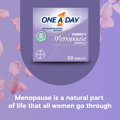 One A Day Women's Menopause Multivitamin with Vitamin A, Vitamin C, Vitamin D, Vitamin E and Zinc for Immune Health Support, Bone health, 50 Count (Packaging May Vary) ONE A DAYBuy Supplements Australia