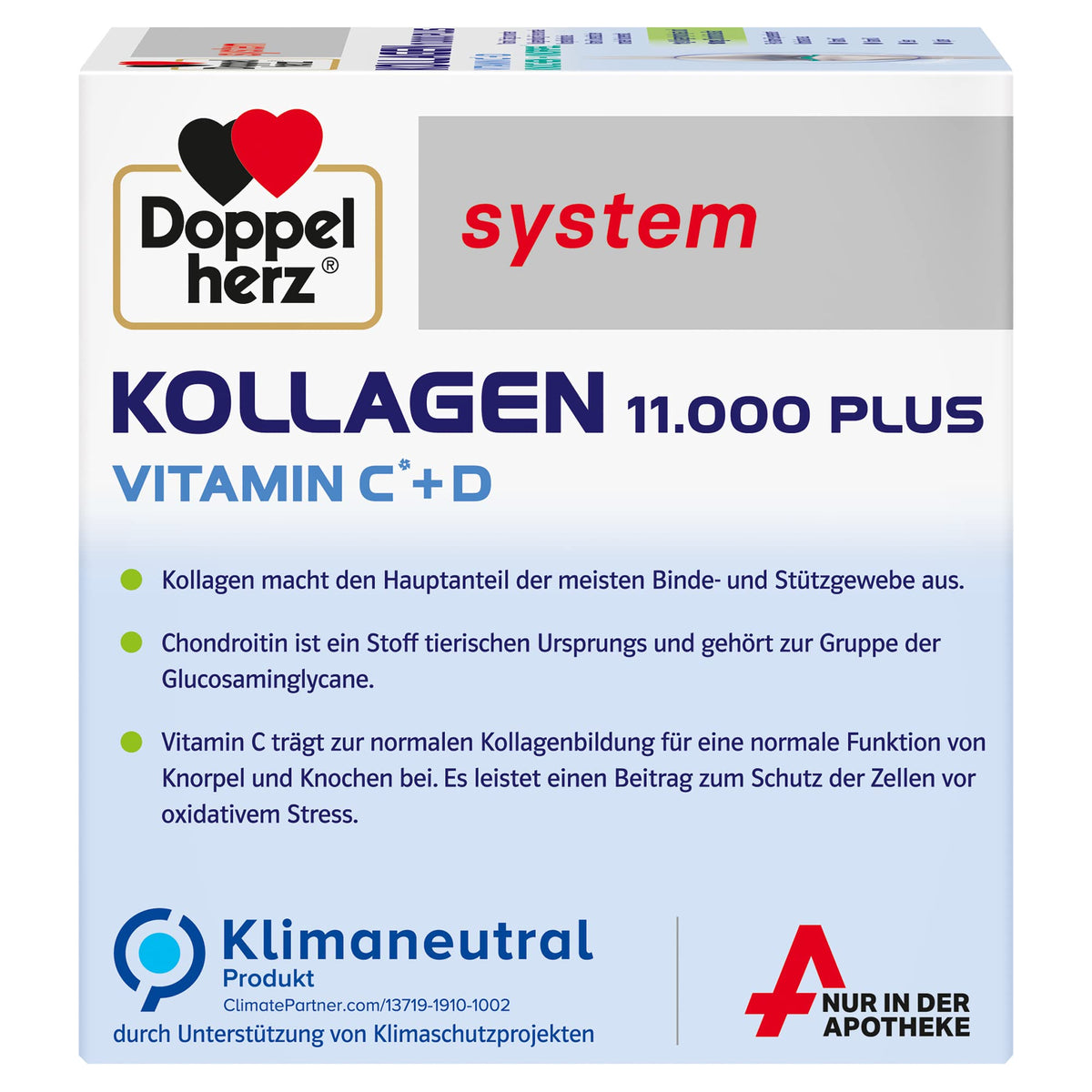 Doppelherz collagen 11,000 ampoules, 30 x 25 ml, PZN:7625039 My StoreBuy Supplements Australia