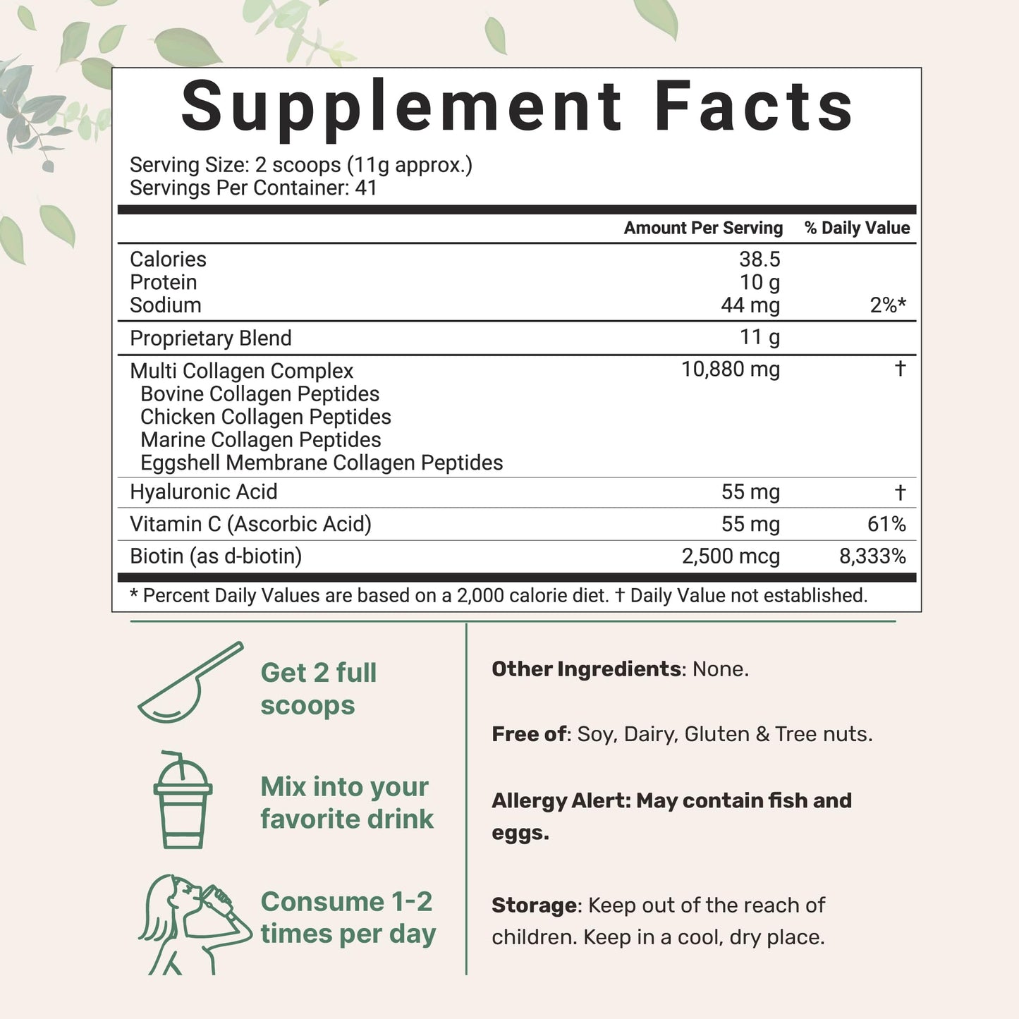 Multi Collagen Peptides Powder, 16 Oz - Hydrolyzed Protein Peptides | Type I,II,III,V,X Micro IngredientsBuy Supplements Australia
