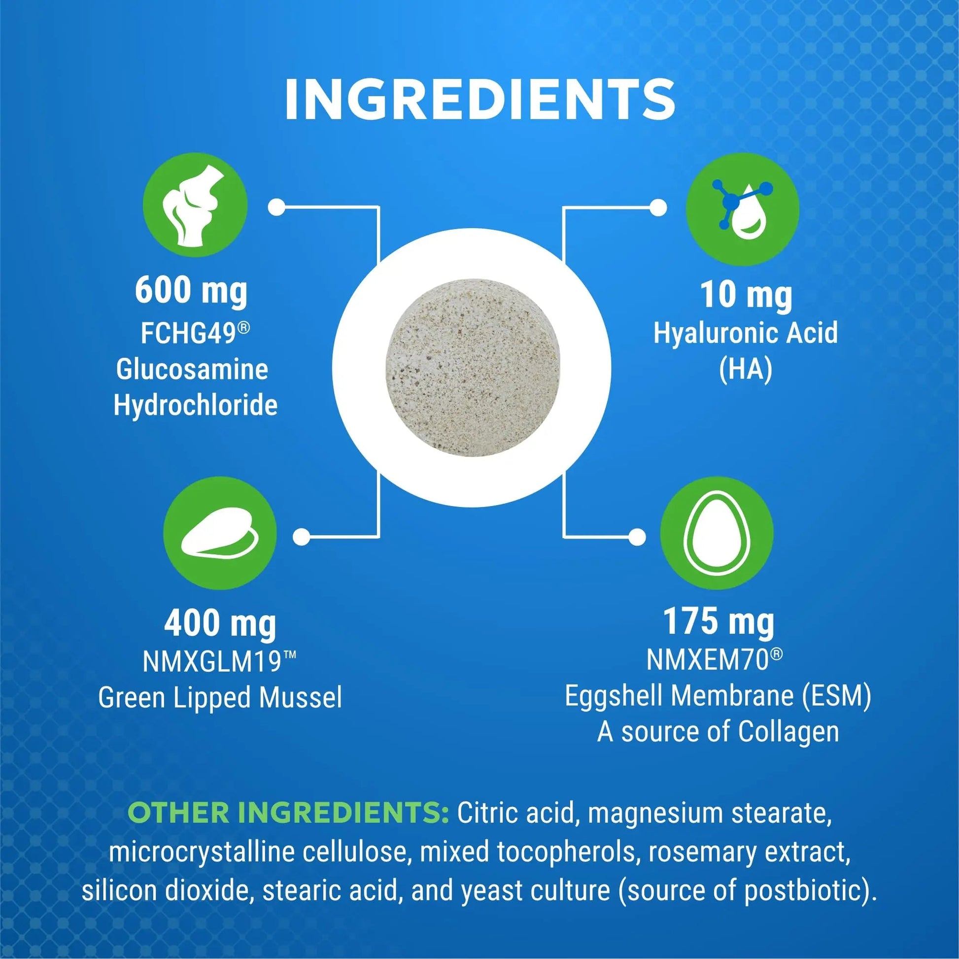 Nutramax Cosequin Elements Dog Joint Health Supplement with Glucosamine, Green Lipped Mussel, Omega-3s, Eggshell Membrane, Hyaluronic Acid, & Postbiotics, 75 Tasty Chewable Tablets for Dogs Nutramax LaboratoriesBuy Supplements Australia
