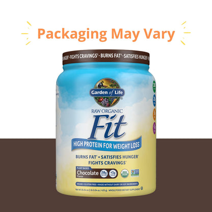 Garden of Life Raw Organic Fit Vegan Protein Powder Chocolate, 28g Plant Based Protein Garden of LifeBuy Supplements Australia