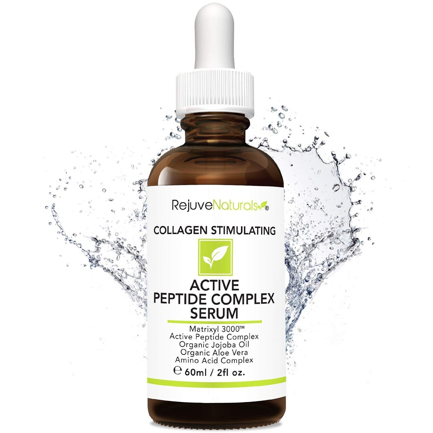 Peptide Complex Serum with Matrixyl 3000 (2 oz, Double-Sized) Minimizes Look of Fine Lines & Deep Wrinkles, Crow's Feet, Crepey Skin. Lightweight Anti Aging Moisturizer for Face & Neck RejuveNaturals buy supplements Au
