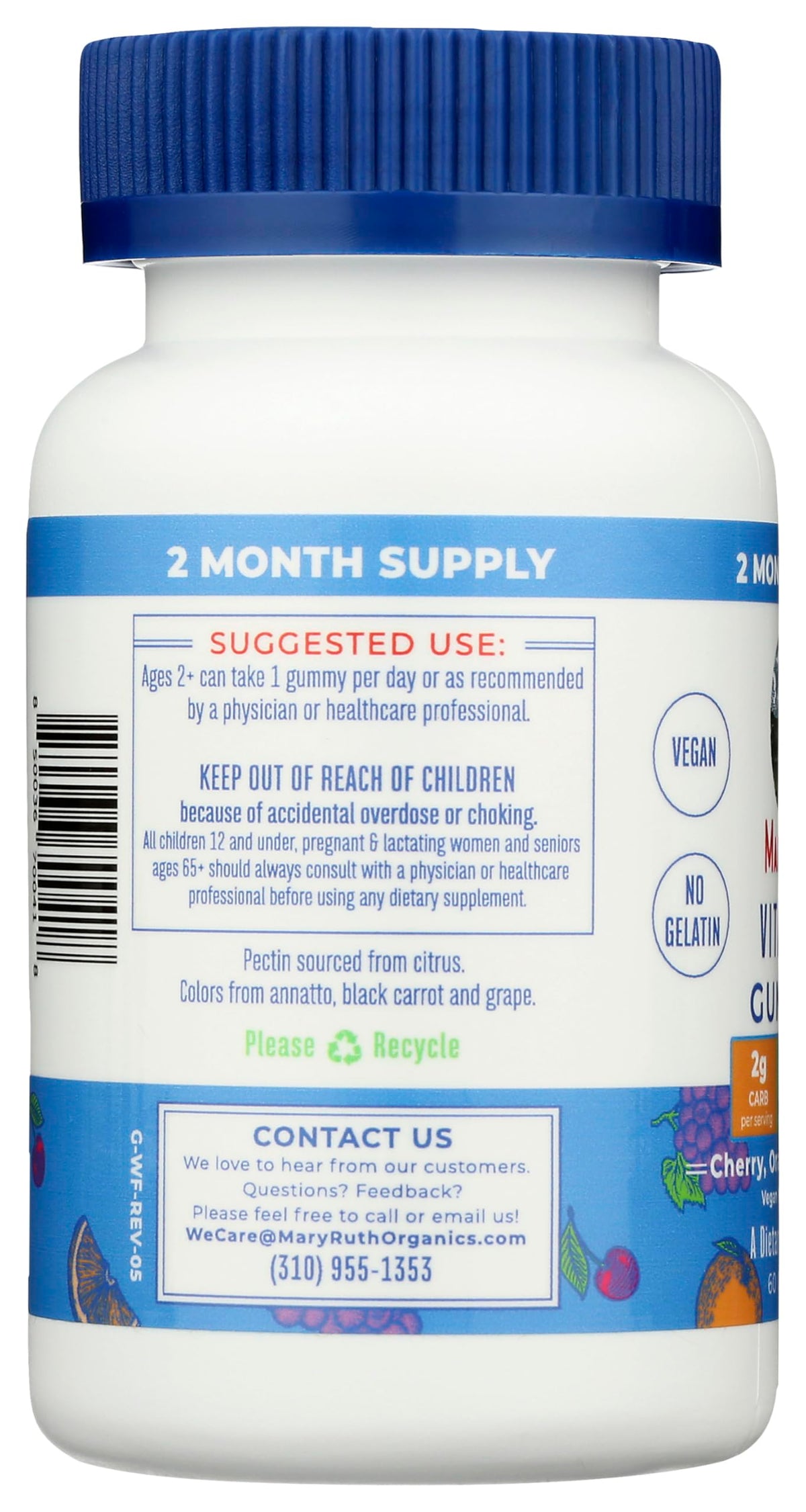 MaryRuth Organics Vitamin C Gummies | Supplement for Immune Support & Overall Health | Immune Support Supplement | Vitamin C for Adults & Kids | Vegan | Non-GMO | 60 Servings MARYRUTH'SBuy Supplements Australia