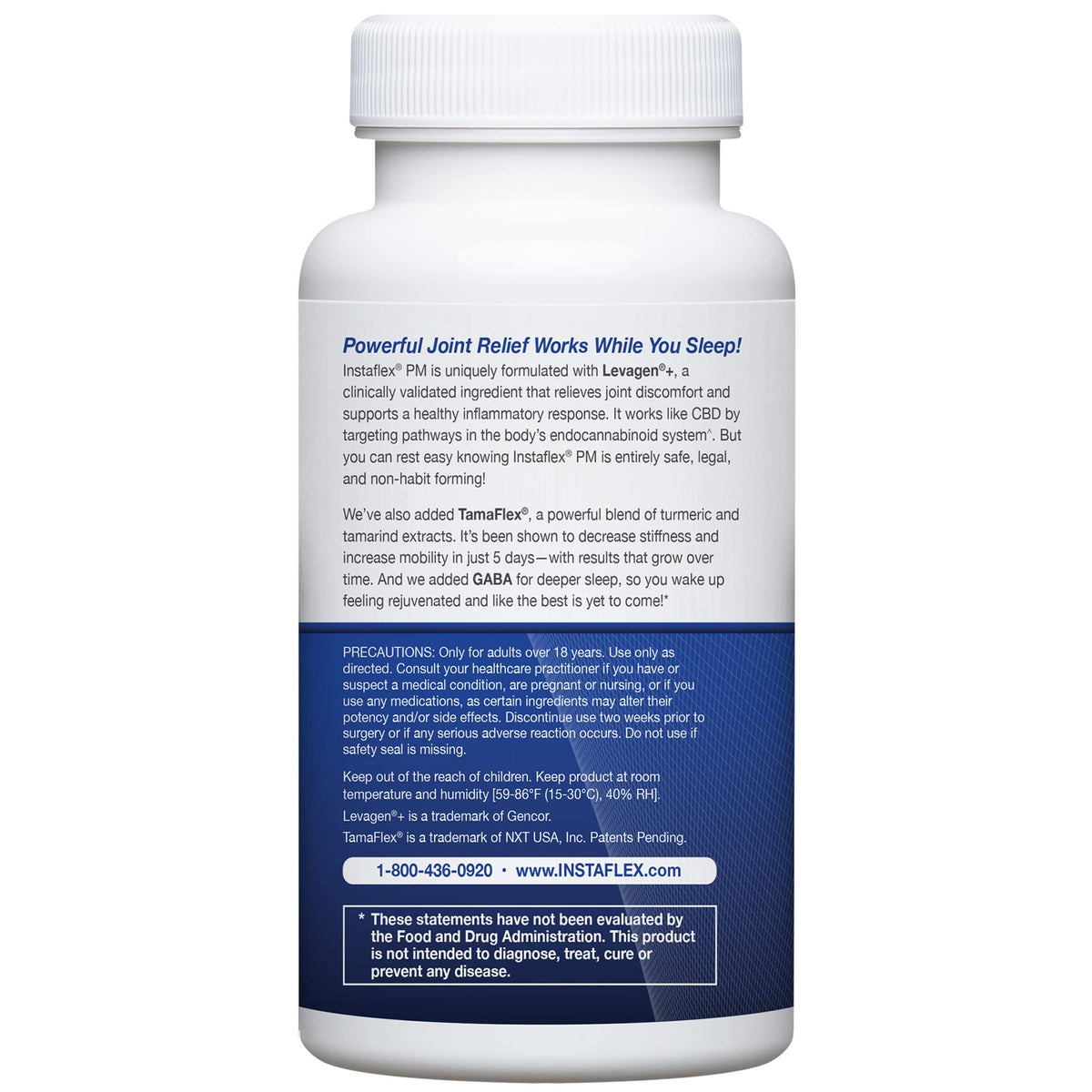 Instaflex PM Nighttime Joint Support with Levagen, Tamaflex, GABA, Ashwagandha, Passionflower Extract, Mobility, Sleep Support - 60 Capules InstaflexBuy Supplements Australia