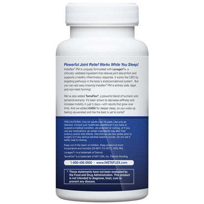 Instaflex PM Nighttime Joint Support with Levagen, Tamaflex, GABA, Ashwagandha, Passionflower Extract, Mobility, Sleep Support - 60 Capules InstaflexBuy Supplements Australia