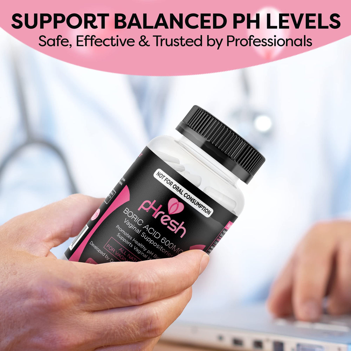 ACE NUTRITION pHresh Boric Acid Suppositories for Women, Suppositories for Odor Use ACE NUTRITIONBuy Supplements Australia