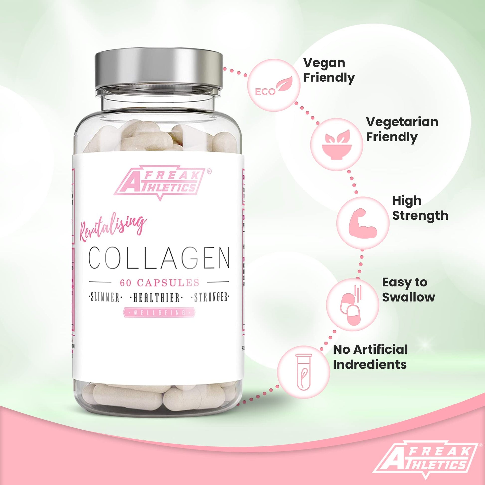 Collagen Supplements for Women - Marine Collagen Capsules - High Strength Skin, Hair Freak AthleticsBuy Supplements Australia