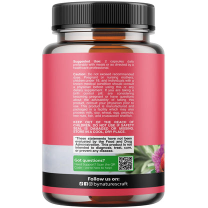Complete Herbal Menopause Supplement for Women - Female Hormone Balance Capsules for Night Sweats Hot Flashes & Mood Swings with Dong Quai, Chaste Berry & Black Cohosh Root - 120 Count Pack Natures CraftBuy Supplements Australia