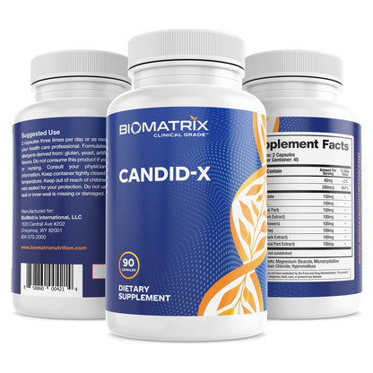 BioMatrix Candid-X Gut Cleanse with Berberine, Oregano, Sodium Caprylate, Chamomile, Ginger BioMatrixBuy Supplements Australia