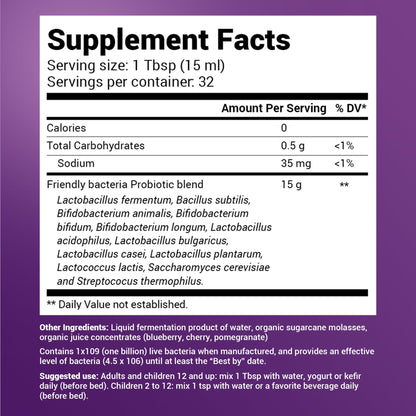 Dr. Berg's Friendly Probiotic Liquid Supplement Drink Mix w/ 12 Live Probiotics Strains Dr. Berg NutritionalsBuy Supplements Australia