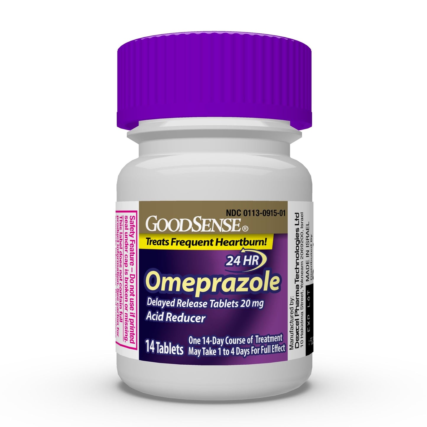 GoodSense Omeprazole Delayed Release Tablets 20 mg, Stomach Acid Reducer for Frequent Heartburn Treatment, 42 Count GoodSense buy supplements Au