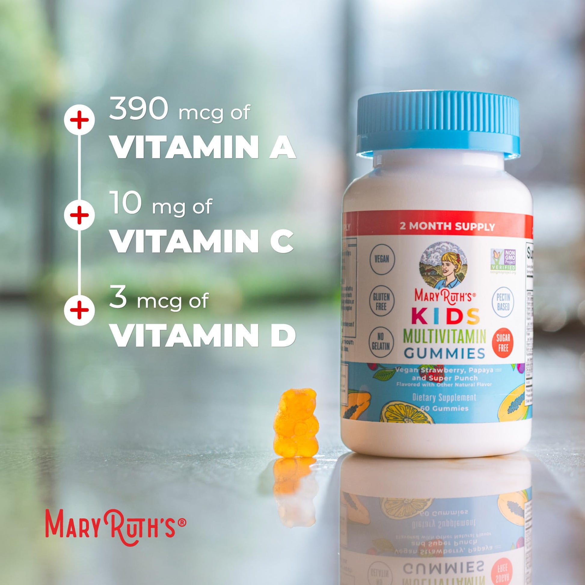 MARYRUTH'S Kids Vitamins | Multi | Sugar Free | 2 Month Supply | Kids Multivitamin Gummies for Ages 2+ | Vegan | Only 1 Gummy a Day | 60 Count MARYRUTH'S canada supplements