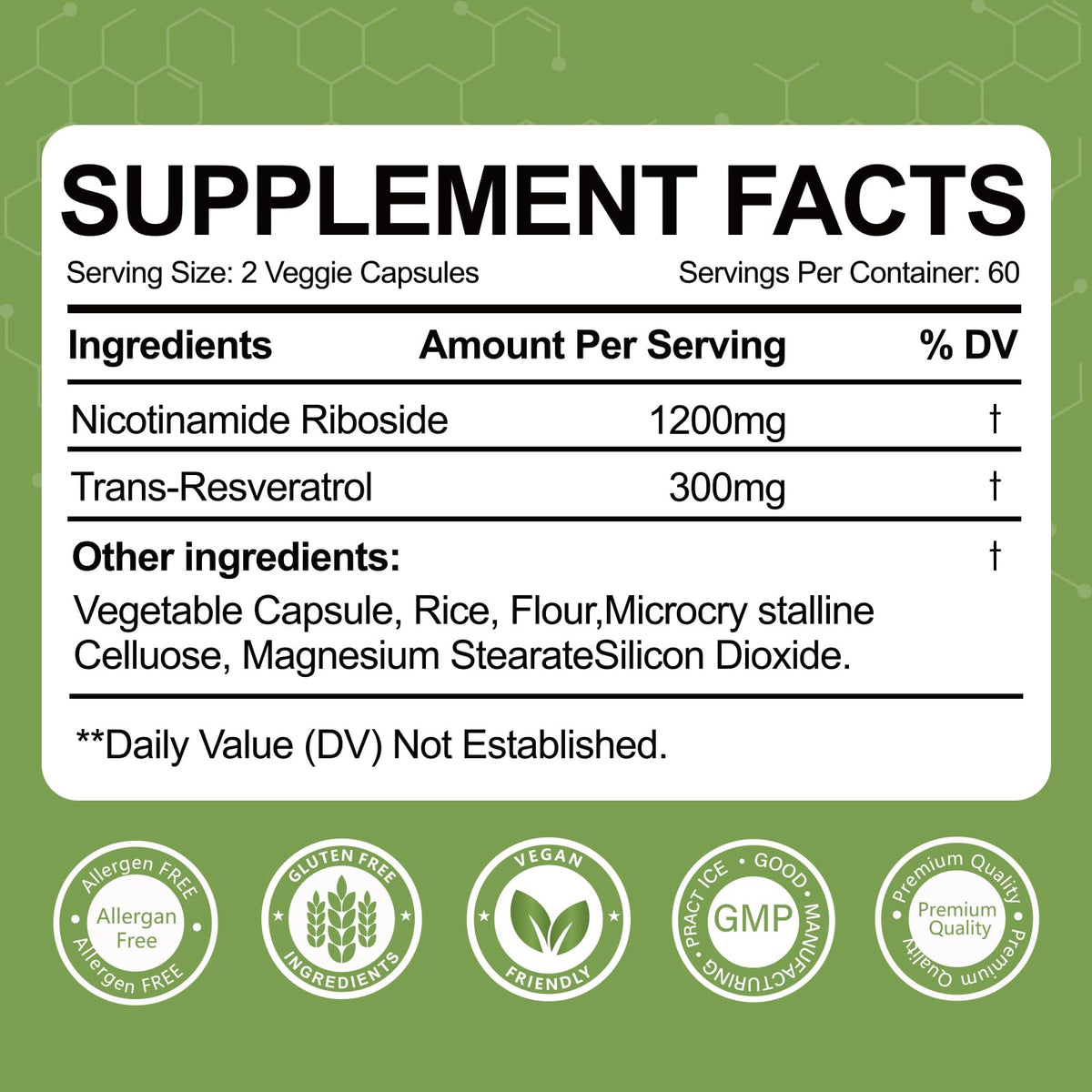 Yalei NAD Resveratrol Supplement 1500mg,120 Veggie Capsules | Liposomal NAD Plus Boosting | Support Cellular Health, Stamina & Healthy Aging for Women & Men | Non-GMO YaleiBuy Supplements Australia