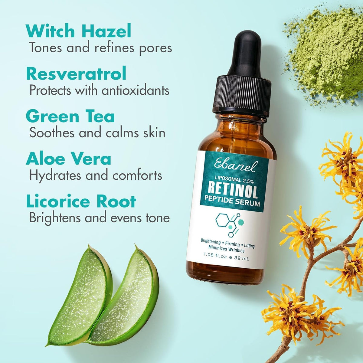 Bundle of Retinol Serum, and Hyaluronic Acid Serum Ebanel buy supplements Au