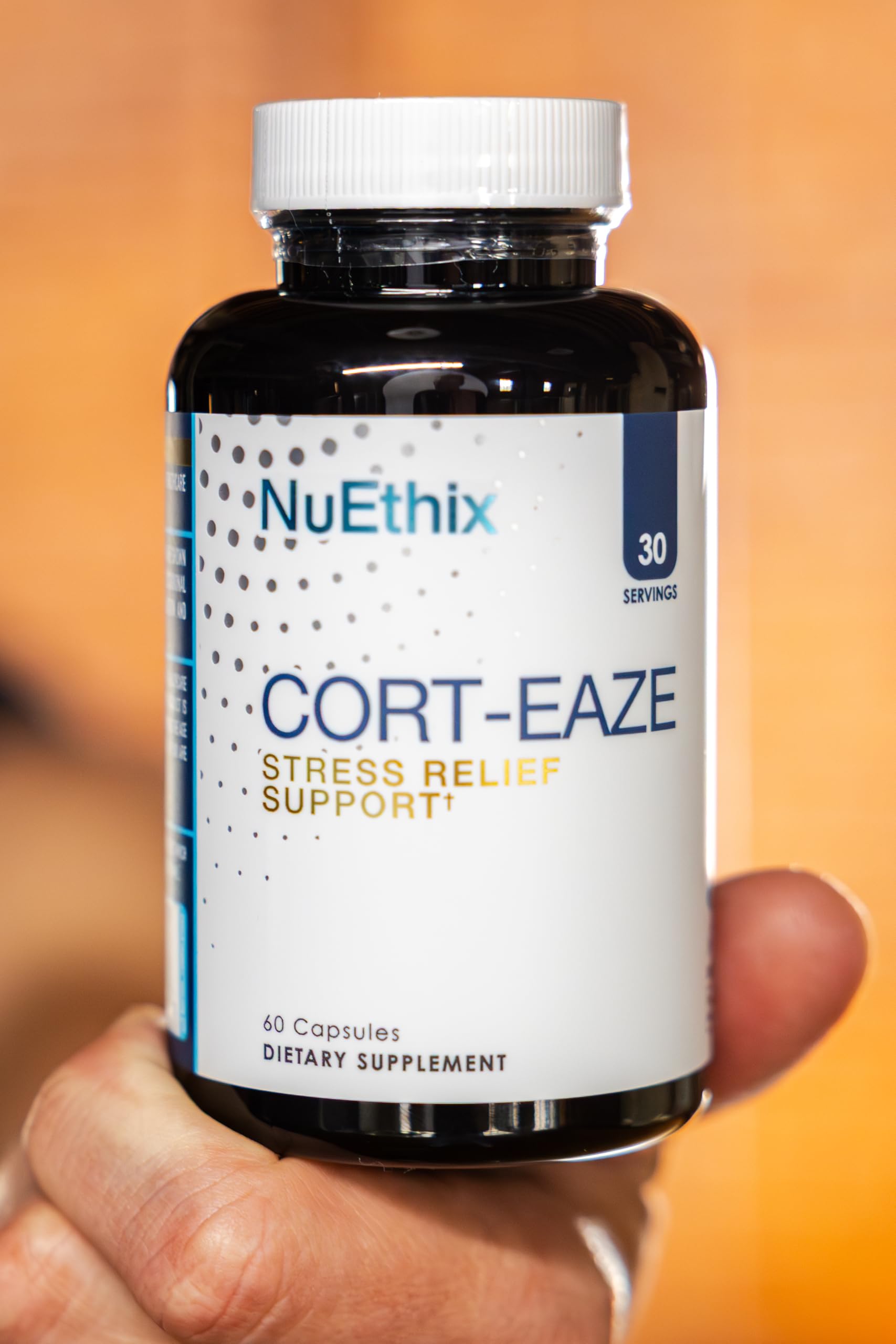NuEthix Formulations Cort-Eaze - Cortisol Supplement - Health Support Supplement with Ashwagandha, L-Theanine & Rhodiola Rosea - Relaxation and Deep Sleep, 60 Capsules, 30 Servings NuEthix FormulationsBuy Supplements Australia
