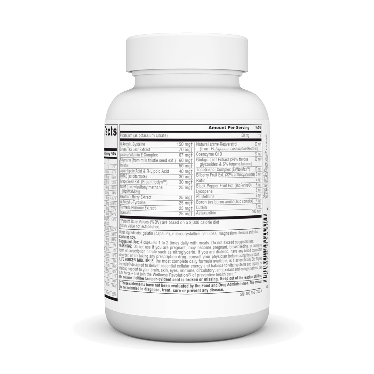 Source Naturals Life Force Multiple Iron Free Daily Multivitamin High Potency Essential Vitamins, Minerals, Antioxidants & Nutrients - Energy & Immune Boost* - 60 Capsules Source Naturals buy supplements Au