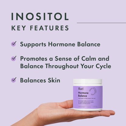 Rael Hormone Balance for Women, Inositol Powder Supplement - Vitamin B8, 40:1 Proven Ratio, Folic Acid for Ovarian Function (30 Servings) RaelBuy Supplements Australia