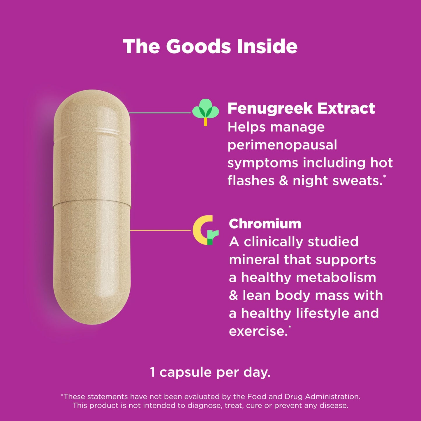 OLLY Balanced Perimeno Capsules, Supports Hormonal Balance, Mood & Metabolism During Perimenopause,* Fenugreek Extract, Chromium, 30 Day Supply - 30 Count OLLYBuy Supplements Australia